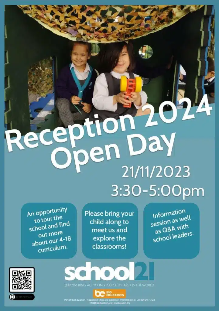 Reception Open Day cover