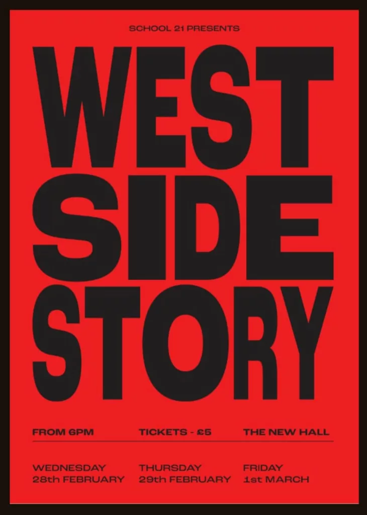 School 21 Presents - West Side Story 2024! cover